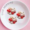 TPR Cartoon Fidget Toy Kneading Noisy Ball Pinch Toy Christmas Squeeze Toys  Xmas Party Favors