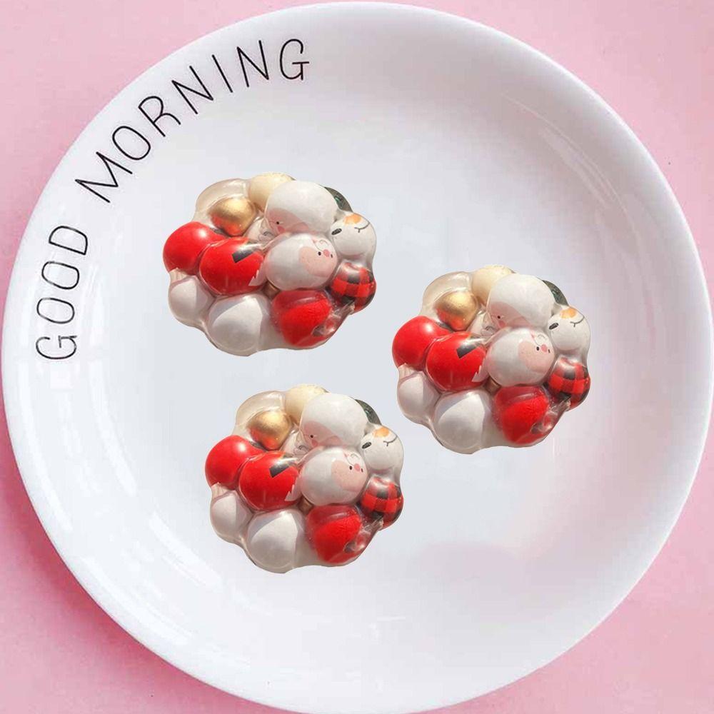 TPR Cartoon Fidget Toy Kneading Noisy Ball Pinch Toy Christmas Squeeze Toys  Xmas Party Favors