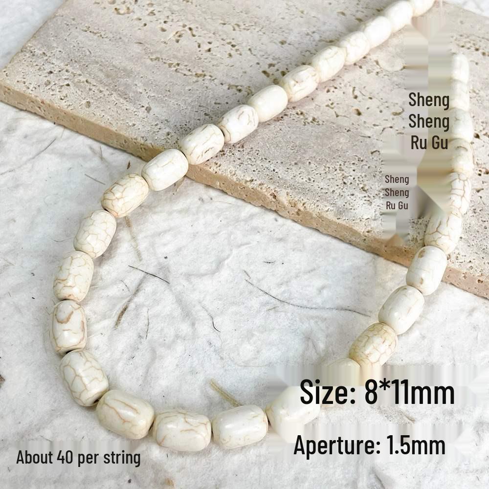 Versatile White & Turquoise Spacer Beads for DIY Jewelry Making - Bracelets, Necklaces, Accessories