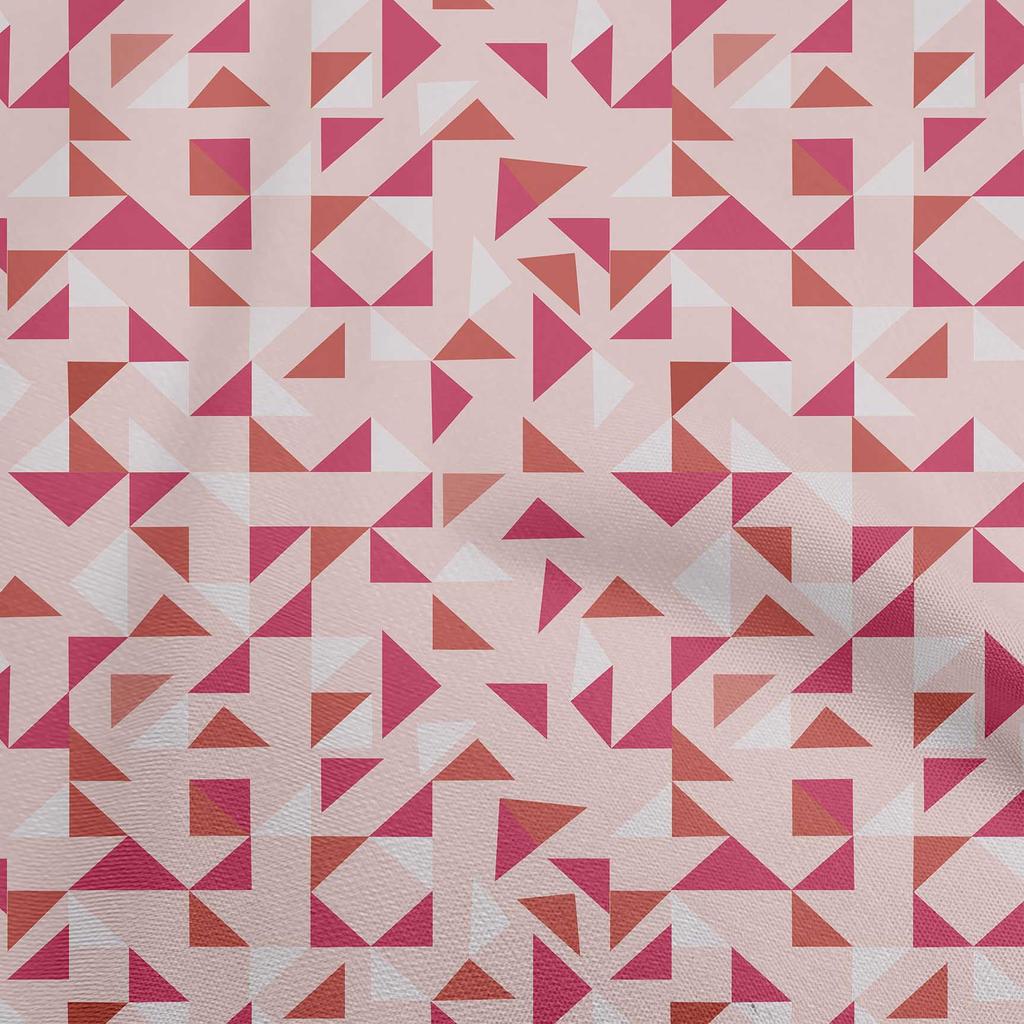 oneOone Cotton Flex Beige Stoff Geometrischer Nähstoff Meterware Bedruckt DIY Kleidung Nähzubehör 40 Zoll