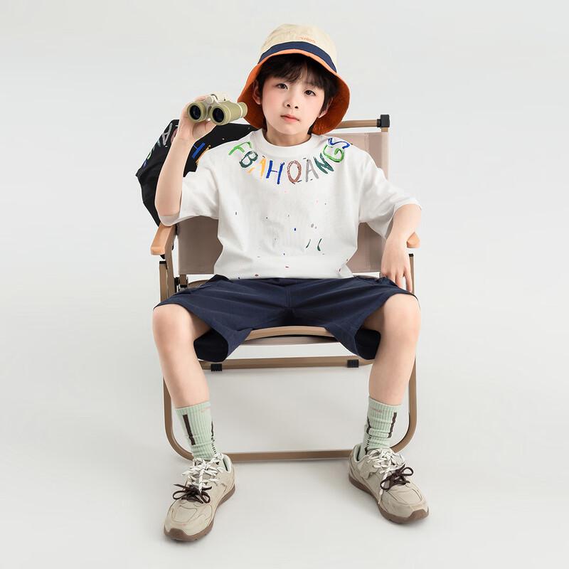 

Охлаждающая футболка с коротким рукавом и принтом букв для мальчиков DuoDuoJia 130