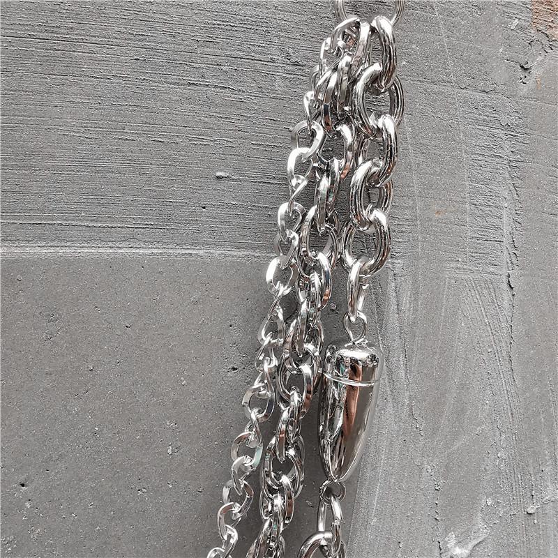 2019 New Punk Metal Hip Hop Bullet Chain Pants for Stage Performance