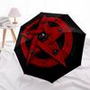 1pc Pentagram Symbol Automatic Folding Umbrella - Lightweight, Retractable Design with 8-Rib Durability, Perfect for Outdoor Adventures 15158