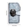 Cool Pug Print Long Wallet Fashion Multi Slot Card Holder Casual Portable Purse for Daily Use