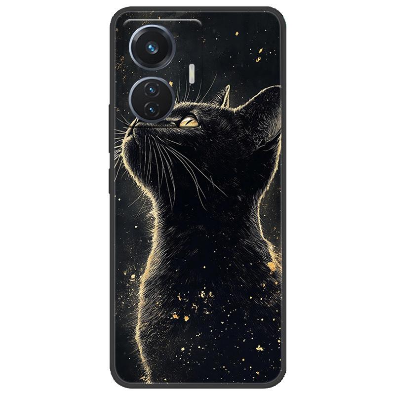 For Vivo T1 4G Y55 4G iQOO Z6 44 W V2153 Case Marble Soft Matte Silicone Back Cover For Vivo T1 44W Full Coverage Phone Shell