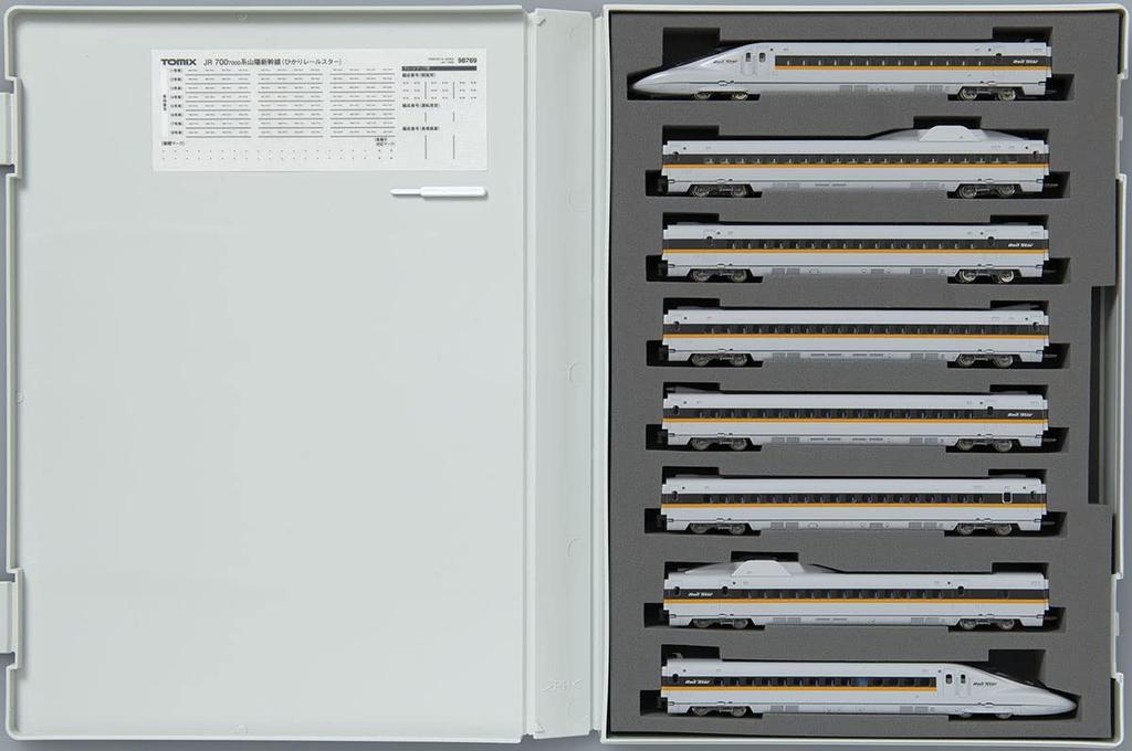 TOMIX N gauge JR 700 7000 series Sanyo Shinkansen Hikari Rail Star set 98769 Railway model train Light blue