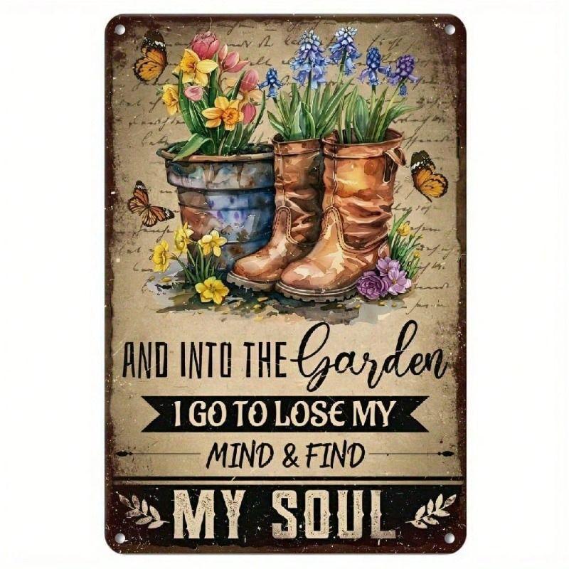 Retro Metal Tin Sign Wall Art Decor for Living Room Bedroom Office