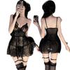 Sex Underwear Women's Sexy Pajamas Suspender Skirt Lace Nightdress Transparent Halter Skirt Passion Suit