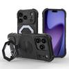 For iPhone 17 Pro Max Case Compatible with MagSafe PC+TPU Kickstand Phone Cover with Lanyard