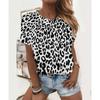 Sexy and Fashionable Leopard Print Casual Short Sleeved Street Women's T-shirts