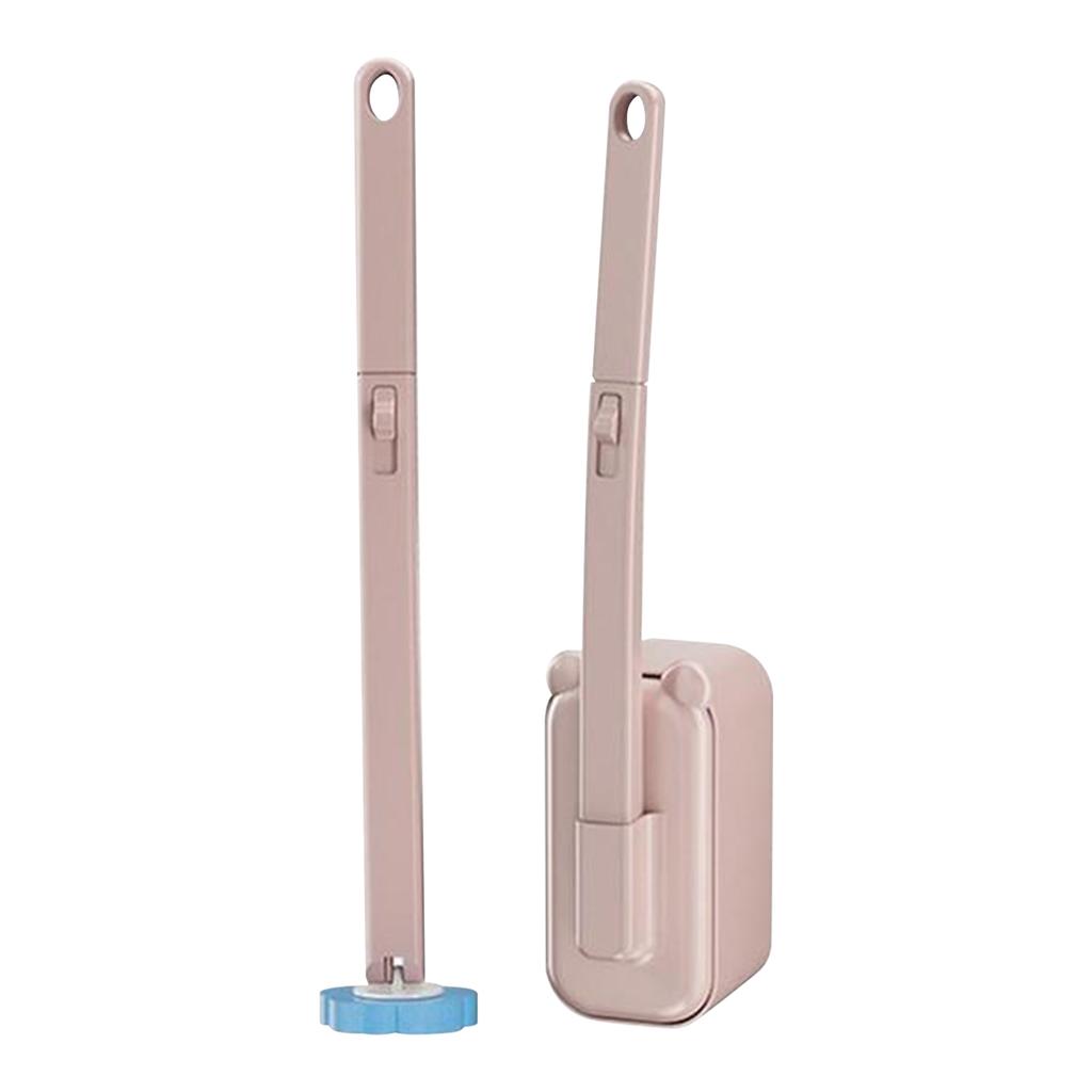 Cleaning Brush Set with 36 Refill Heads and Holder Bathroom Toilet Bowl Cleaner Wand with Long Handle for Deep Cleansing