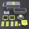 Multi-functional Vegetable Chopper 12-in-1 Shredder Manual Shredder Drain Basket Kitchen Tool Silk Scrubber Kitchen Accessories