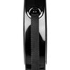 Flexi Ausziehleine, Band-Stil, Mittel (Unter 25 kg), 5m, Schwarz [Hundeleine], Offizielles Japanisches Produkt