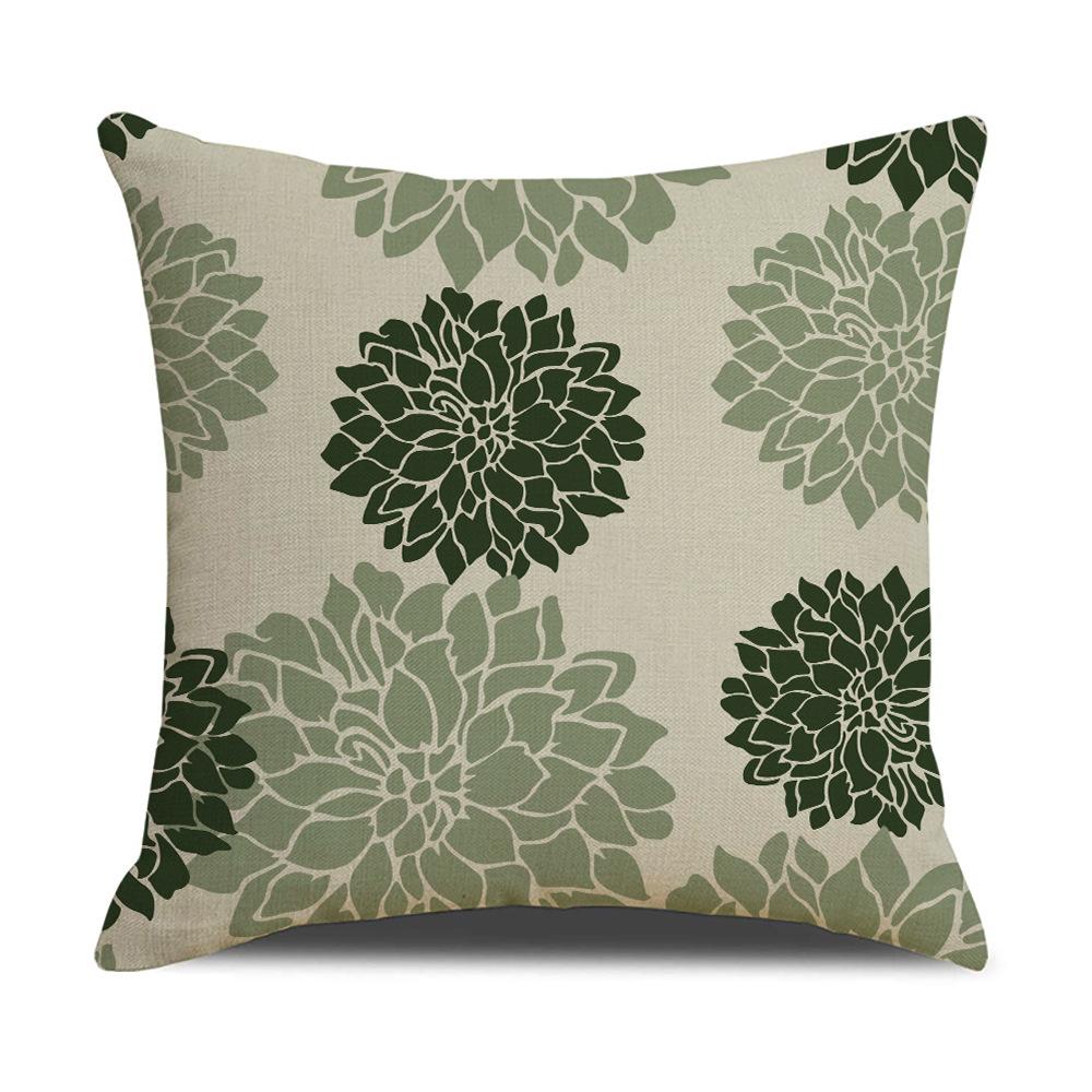 Green, Refreshing and Simple Style Pillowcase Dirt-resistant Car Pillow Interior Home Decoration Sofa Pillowcase