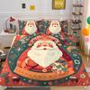 Christmas Gift 3D Printed Polyester Pillowcase Quilt Cover Two Or Three-Piece Set Is Available