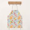1pc Large Solid Color Background Romantic Heart Pattern Apron, Home Decoration Kitchen Wear, Sleeveless Durable Washable Unisex Cooking Apron,