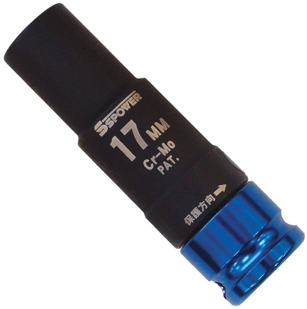 

PAOCK SSPOWER Torque Protect Socket TPS-17, Blue, 17mm, 12.7mm Drive
