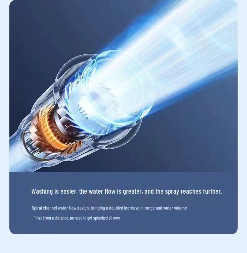 Cordless High-Pressure Car Wash Water Gun with Rechargeable Battery