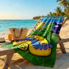 Teletubbies Personalized Name Beach Towel Quick-Dry Soft Microfiber Suitable for Swimming Gym Camping Yoga Vacation