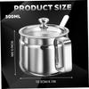 With Clear Lid and Handle Stainless Steel Seasoning Containers 500ml Spice Jars  for Home Kitchen