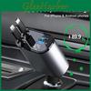 Car Charger Type 100w Usb C Super Fast Charge Flash Charging Retractable Cable Phone Car Charger For Iphone Huawei Samsung With Voltage Display