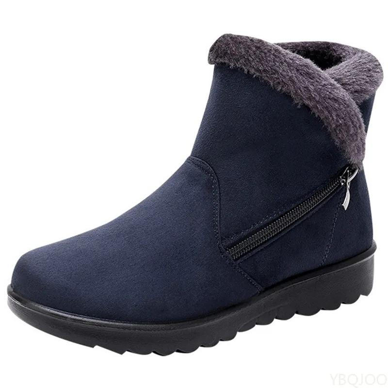 Fashion Women's fashionable waterproof warm snow boots winter new style simple warm comfortable daily casual women's shoes