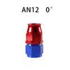 AN4/6/8/10/12 Straight 0°/45°/90°/120°/180° Degree PTFE Oil Fuel Swivel Hose End Fitting Oil Hose End Adaptor Kit Red Blue