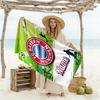 Bayern Munich Soccer Jersey Customized Name Beach Towel Super Soft & Absorbent Suitable for Swimming Gym Camping Yoga Vacation