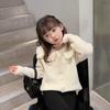 Girls' Autumn Korean-Inspired Elegant Knit Tops