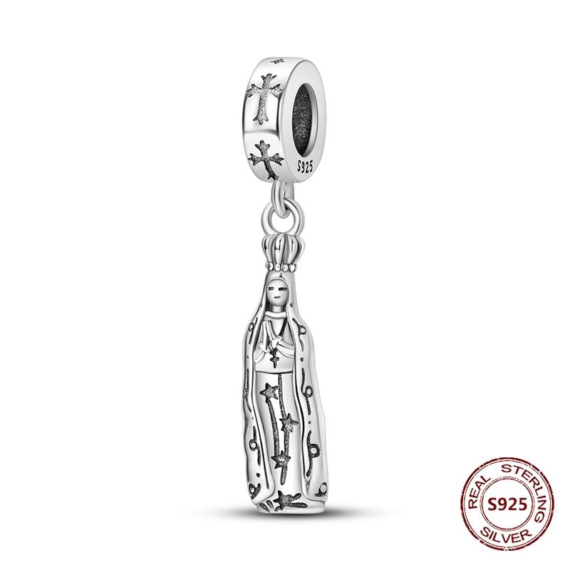 Teufelsaugen Anhänger 925 Kupfer Original Hand von Fatima Blauer Zirkon Kreuz Blaue Augen Charms Passend für Armband DIY Herstellung Zirkon Geschenk