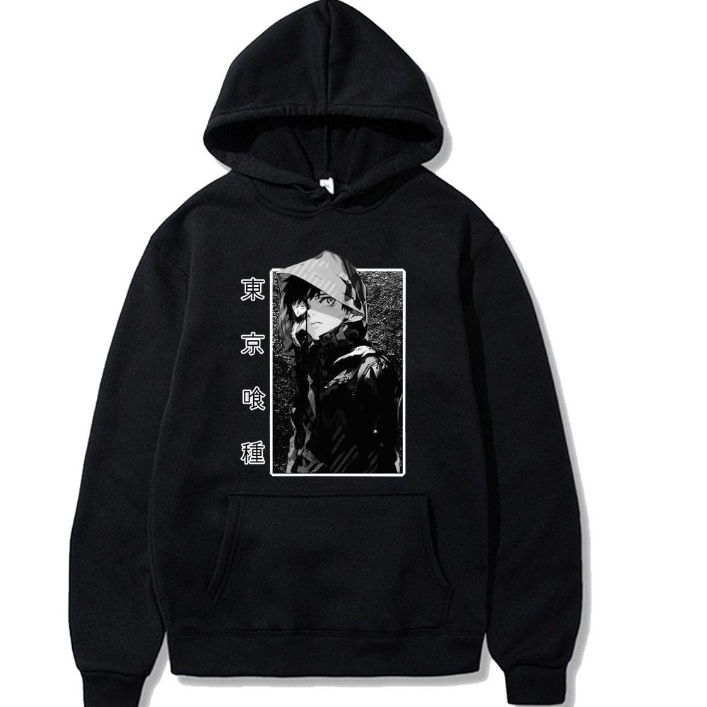 Tokyo Ghoul Kaneki  Hoodies Men Fashion Sleeve Sweatshirts Women Casual Harajuku Streetwear Pullovers Sudaderas