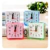 High Quality Vintage Square Trip Bed Compact Travel Desktop Alarm Clock Outdoor Table Creative Gift