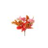 Artificial Berry Pumpkin and Maple Leaf Stem 30cm Halloween Party Decoration Floral Arrangement for Seasonal Home and Event Decor