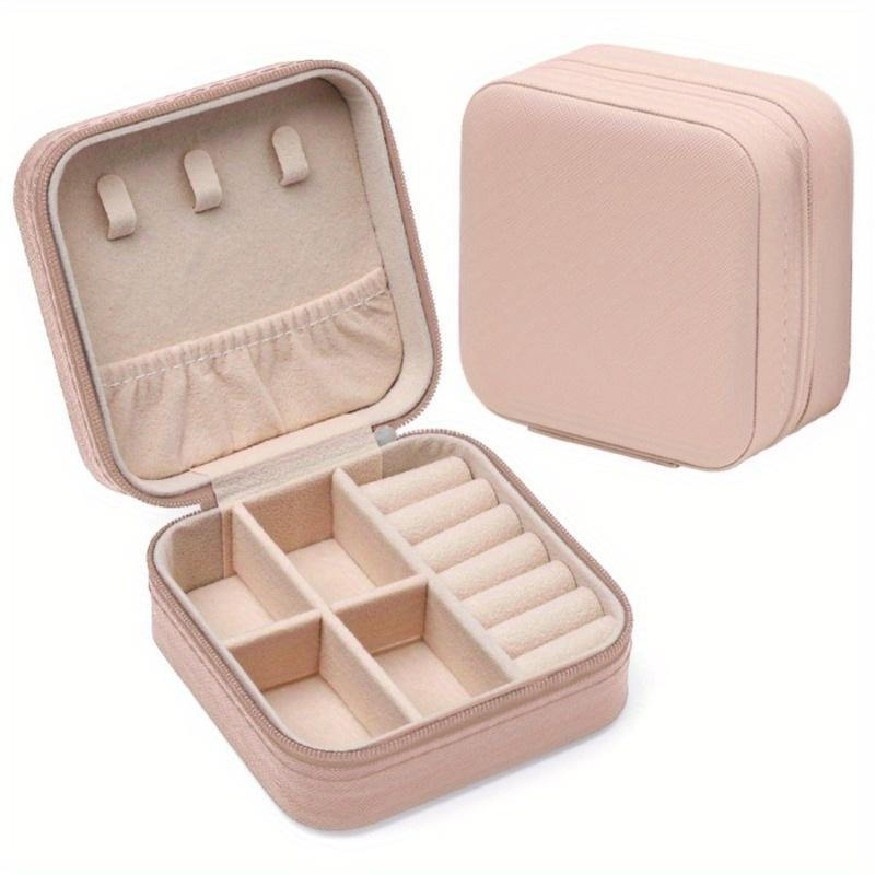 Boîte de Rangement pour Bijoux en Cuir Imitation 12 pièces, Organisateur d'Boucles d'Oreilles Portable, Cadeau de Demande en Mariage Parfait pour la Saint-Valentin et le Nouvel An