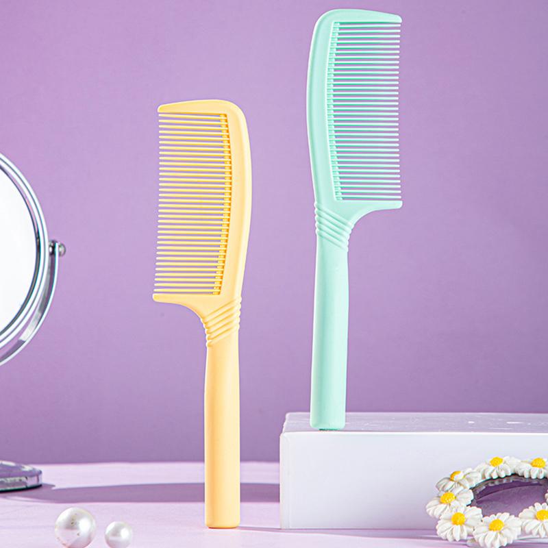 High Quality Plastic Hairdressing Combs Professional Anti-Static Fine Cutting Women Beauty Hairstyling Brush Househeld Wet Dry