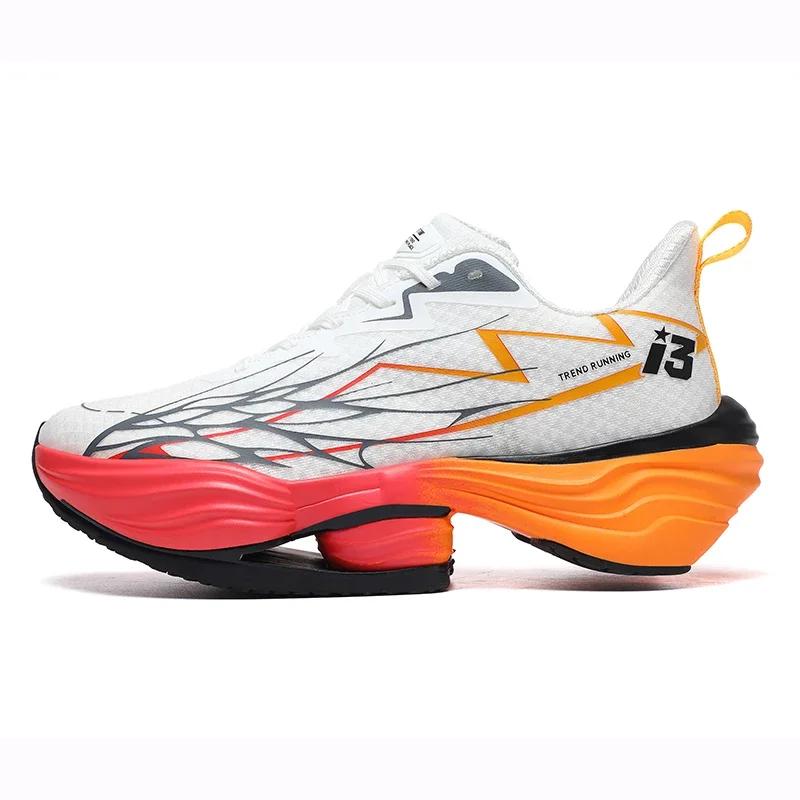 Baskets Maille Tout-Terrain Antidérapantes Baskets Chaussures de Course Couple Course Ventilées Chaussures de Course Homme Extérieur Amorties Chaussures de Luxe 36