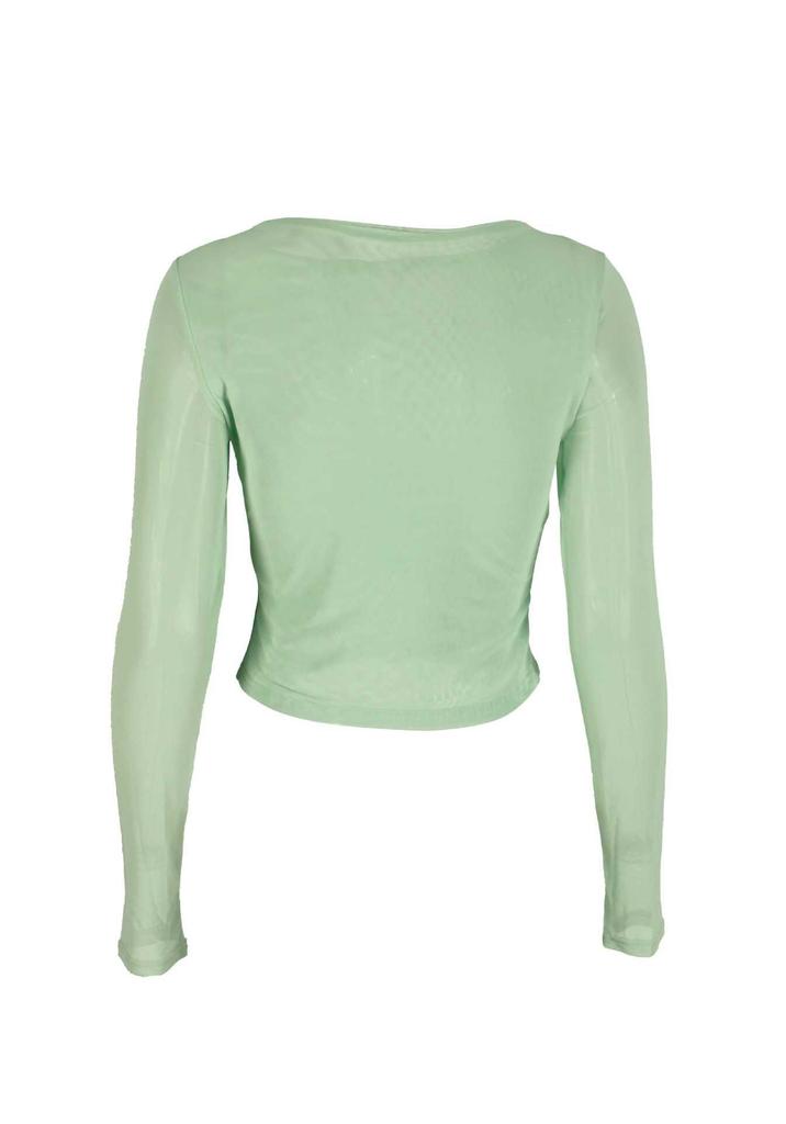 Women's Summer Casual Semi-Sheer Printed Slim-Fit Long-Sleeve T-Shirt