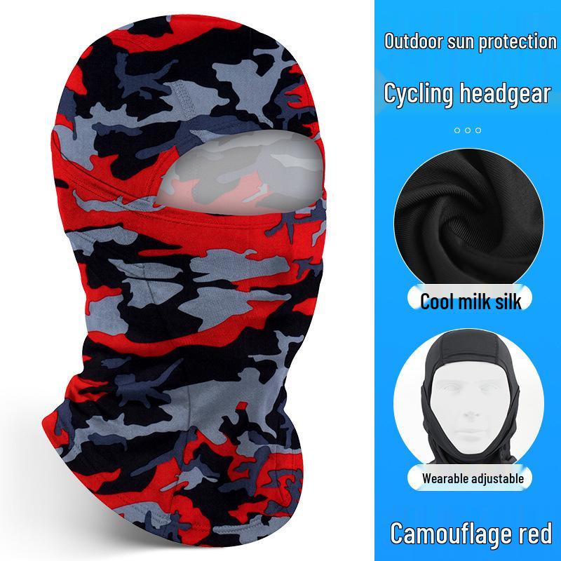 Quick-Dry Multifunctional Summer Cycling Face Mask: Breathable, Sun-Protective, Ice Silk Balaclava & Headband