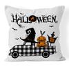 Halloween Cushion Cover 45x45 Pillowcase pumpkin witch car Printed Sofa Cushions Decorative Pillowcover Home Decor Pillow case