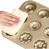 Antihaft-Donut-Backblech Donut-Form 12-Mulden Donut-Form für Muffins, Kuchen, Desserts Backen im Ofen Gold