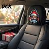 Holiday Themed Car Accessories 2Pcs Santa Headrest Covers, Christmas Printed Pillow Cases, Universal Fit Auto Interior Decoration for Most Vehicles,