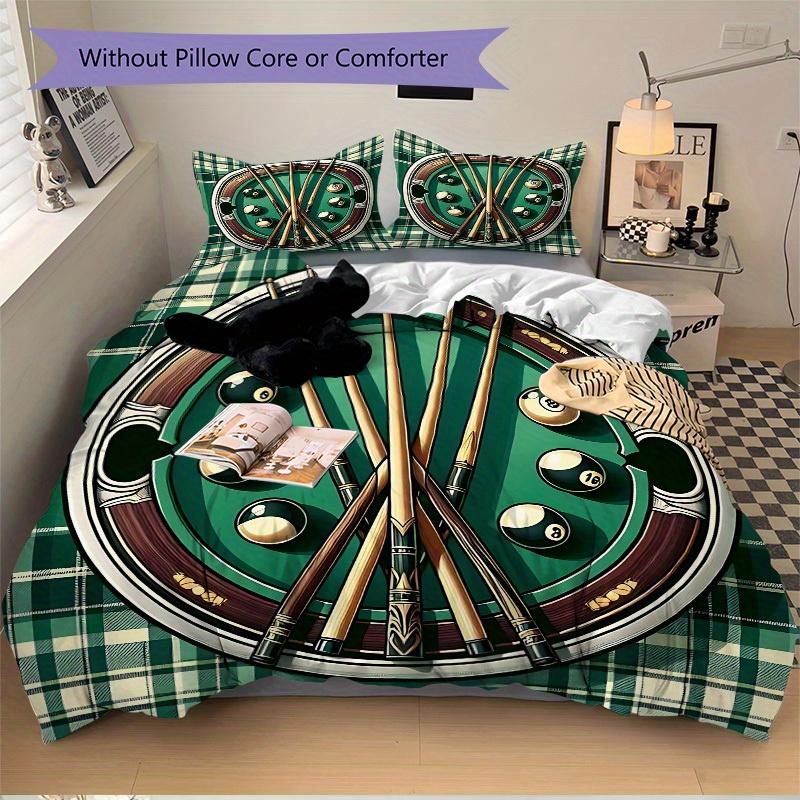 3pcs Pool Balls Soft and Comfortable Breathability, Bedding Set, Machine Washable, Suitable for All Seasons114