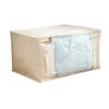 Foldable Clothing Storage Box with Transparent Viewing Window for Easy Organization and Quick Access to Bedding or Linens
