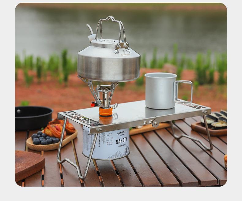 Ultra-Light Portable Mini Butane Gas Stove for Camping, Cycling, and Fishing