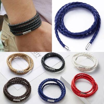 Mode Armband Wrap Manschette Unisex Frauen Männer Pu Leder Armband Schmuck Geschenke