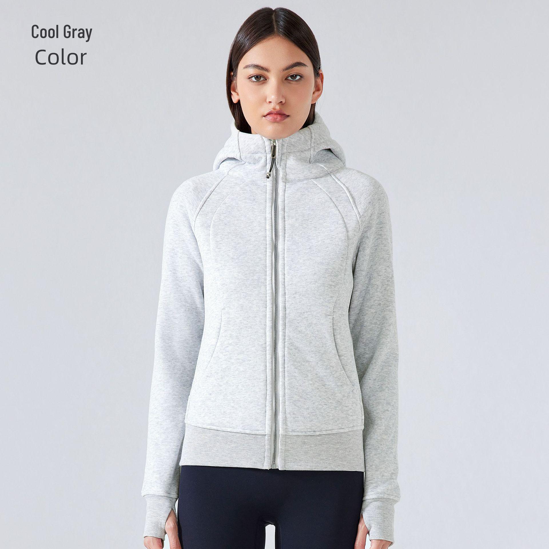 

Women s Thickened Warm Hooded Jacket for Outdoor Fitness, Yoga, and Sports - DJ028 12 (135-150 lbs)