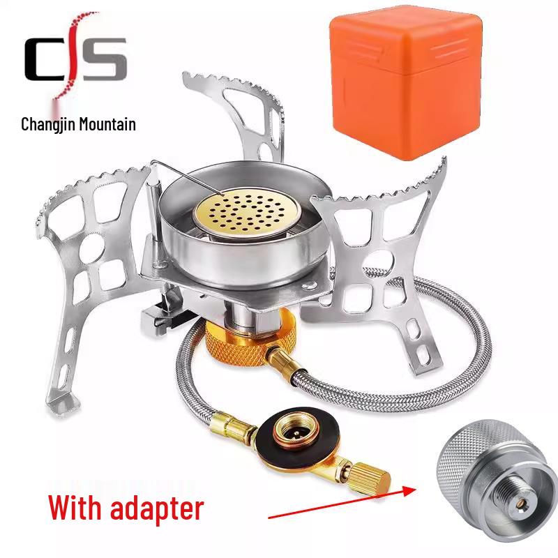 Outdoor Windproof Portable Camping Stove - High Mountain Fire Split Gas Burner