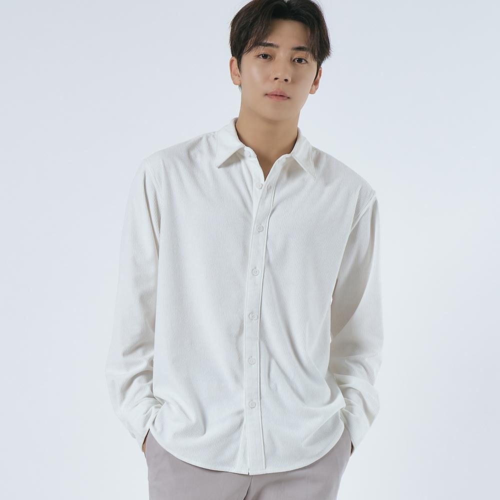 LXT Corduroy Straight Shirt [White]