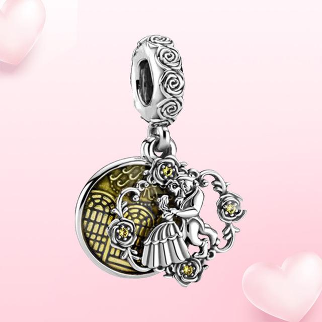 100% 925 Sterling Silver Přívěsek Millenium Falcon Falcon Přívěsek Fit Originální módní šperky Dámský náramek DIY dárek