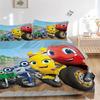 Monster Machine Adventure Print 3Pcs Bedding Set,Duvet Cover with 2 Bedro,Pillowcase Home Birthday Gift